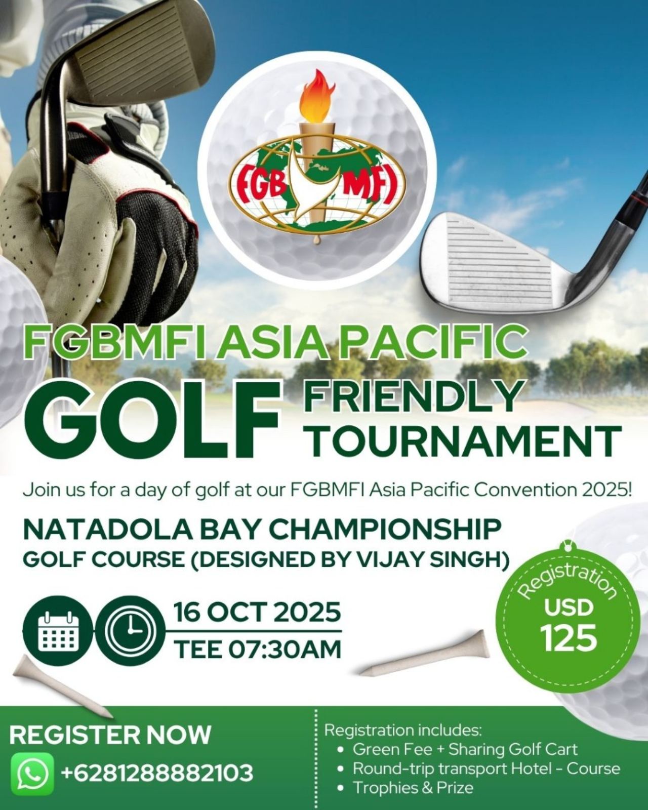 Announcing the GOLF FRIENDLY TOURNAMENT October 16, 2025