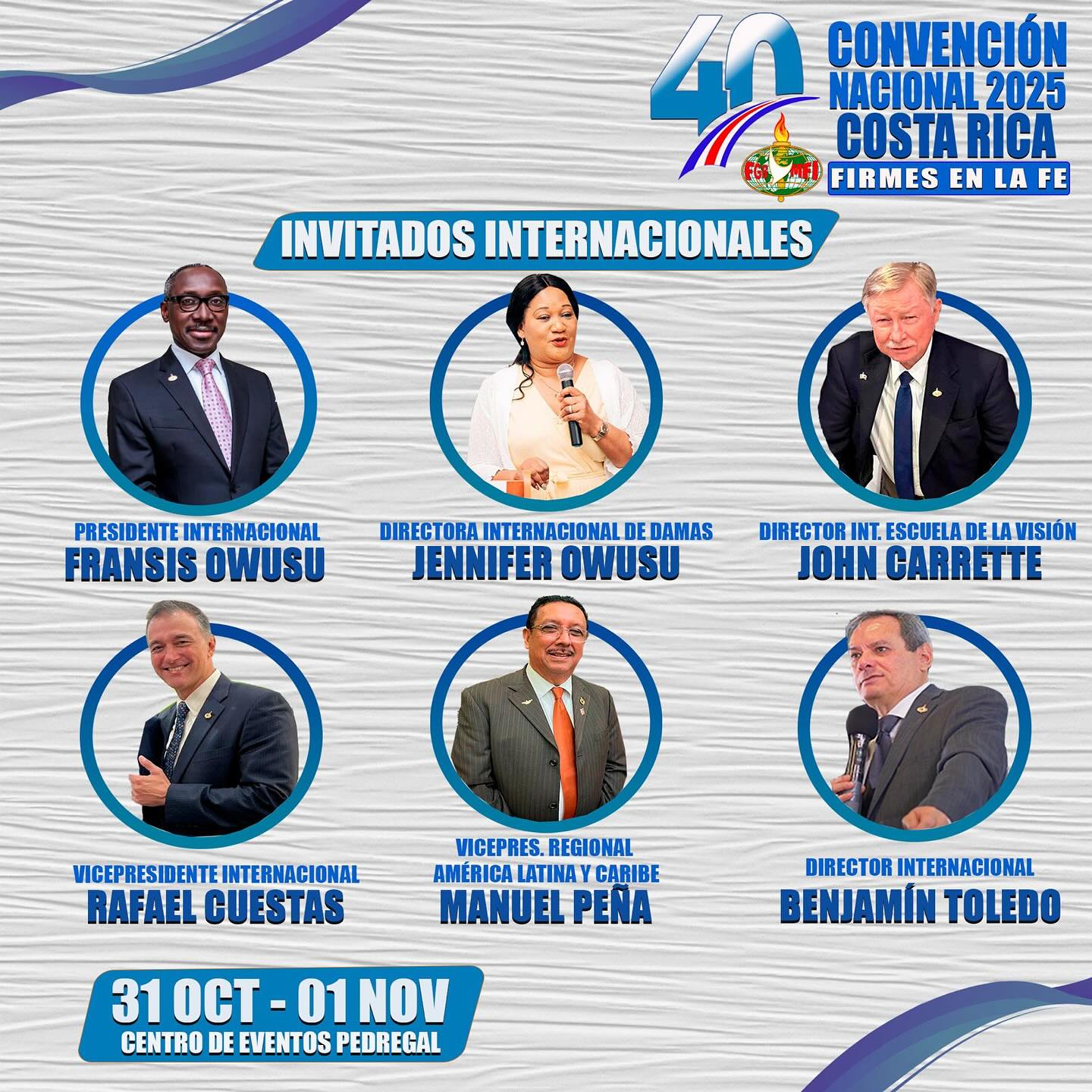 Announcing the FIHNEC COSTA RICA CONVENCIÓN NACIONAL 2025 October 31 - November 1, 2025