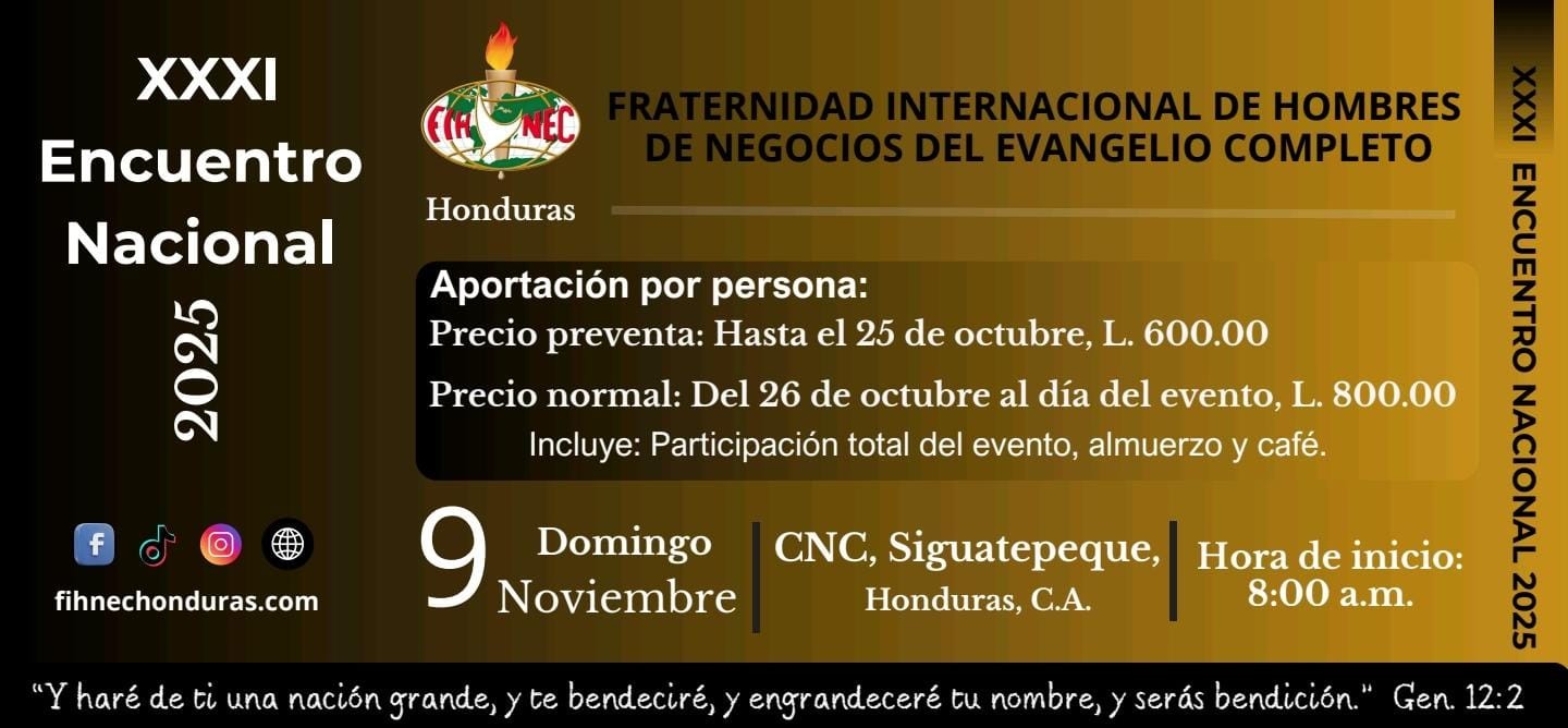 PRICES of the FIHNEC HONDURAS ENCUENTRO NACIONAL 2025 November 9, 2025