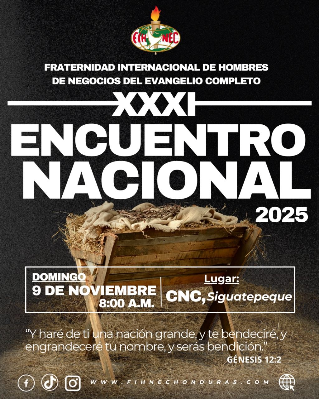 Announcing the FIHNEC HONDURAS ENCUENTRO NACIONAL 2025 November 9, 2025