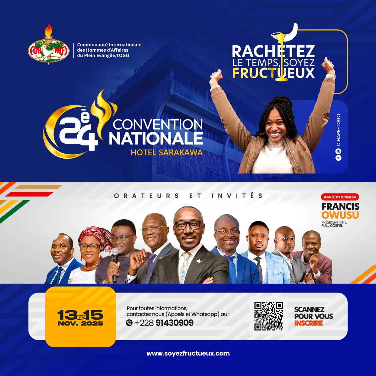 Announcing the FGBMFI TOGO NATIONAL CONVENTION November 13 - 15, 2025