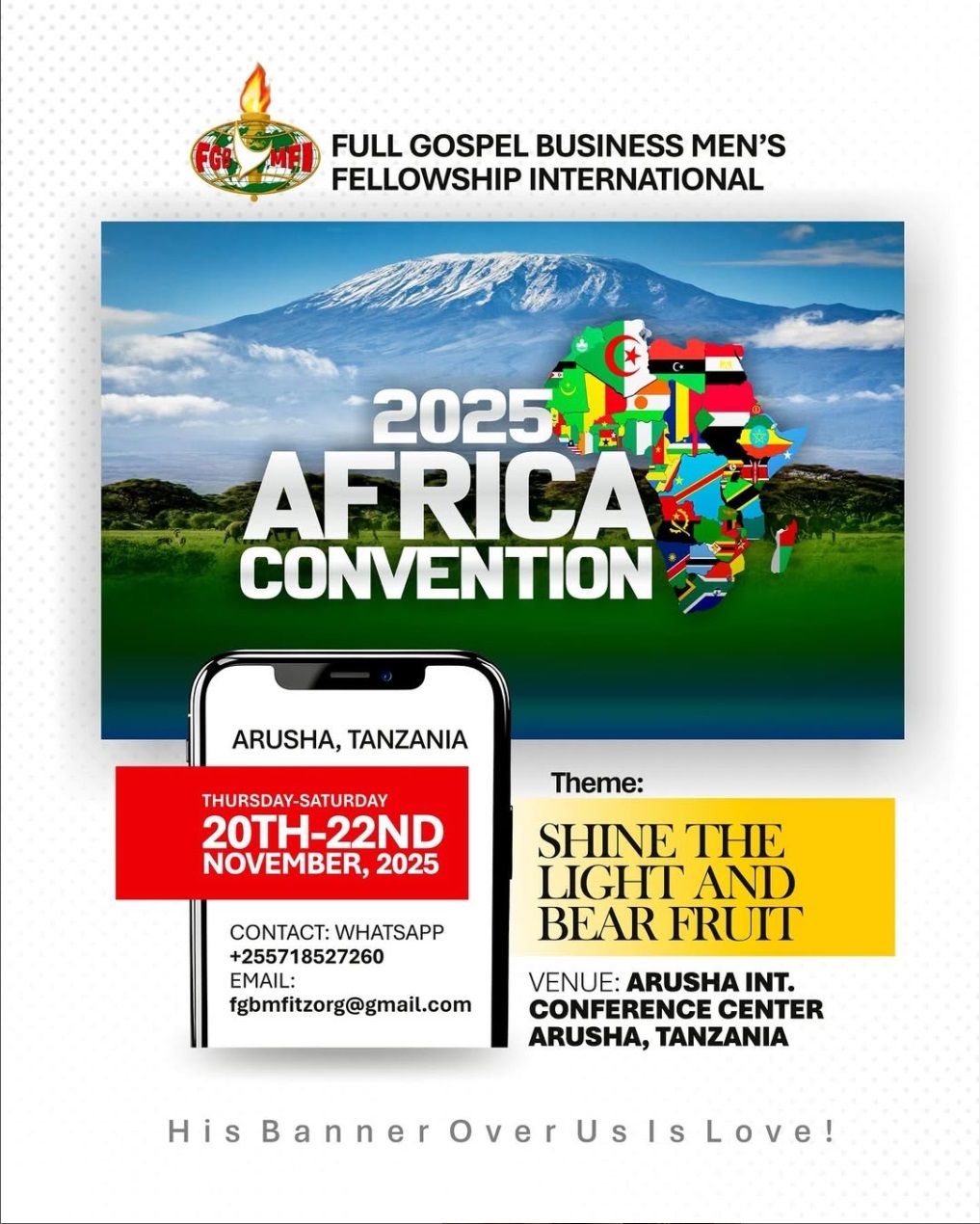 Announcing the FGBMFI 2025 AFRICA CONVENTION November 20 - 22, 2025