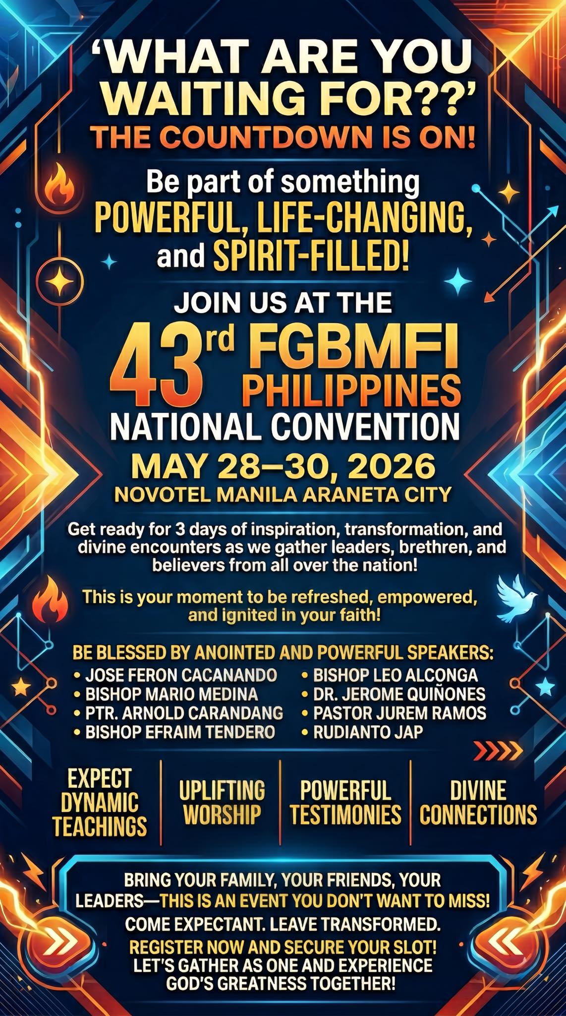 Announcing the FGBMFI Philippines NATIONAL CONVENTION May 28 - 30, 2026