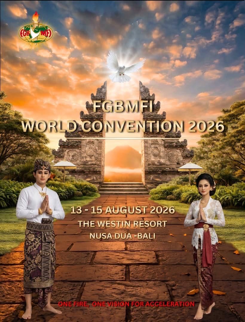 Announcing the FGBMFI WORLD CONVENTION 2026 Bali, Indonesia August 13-15, 2026